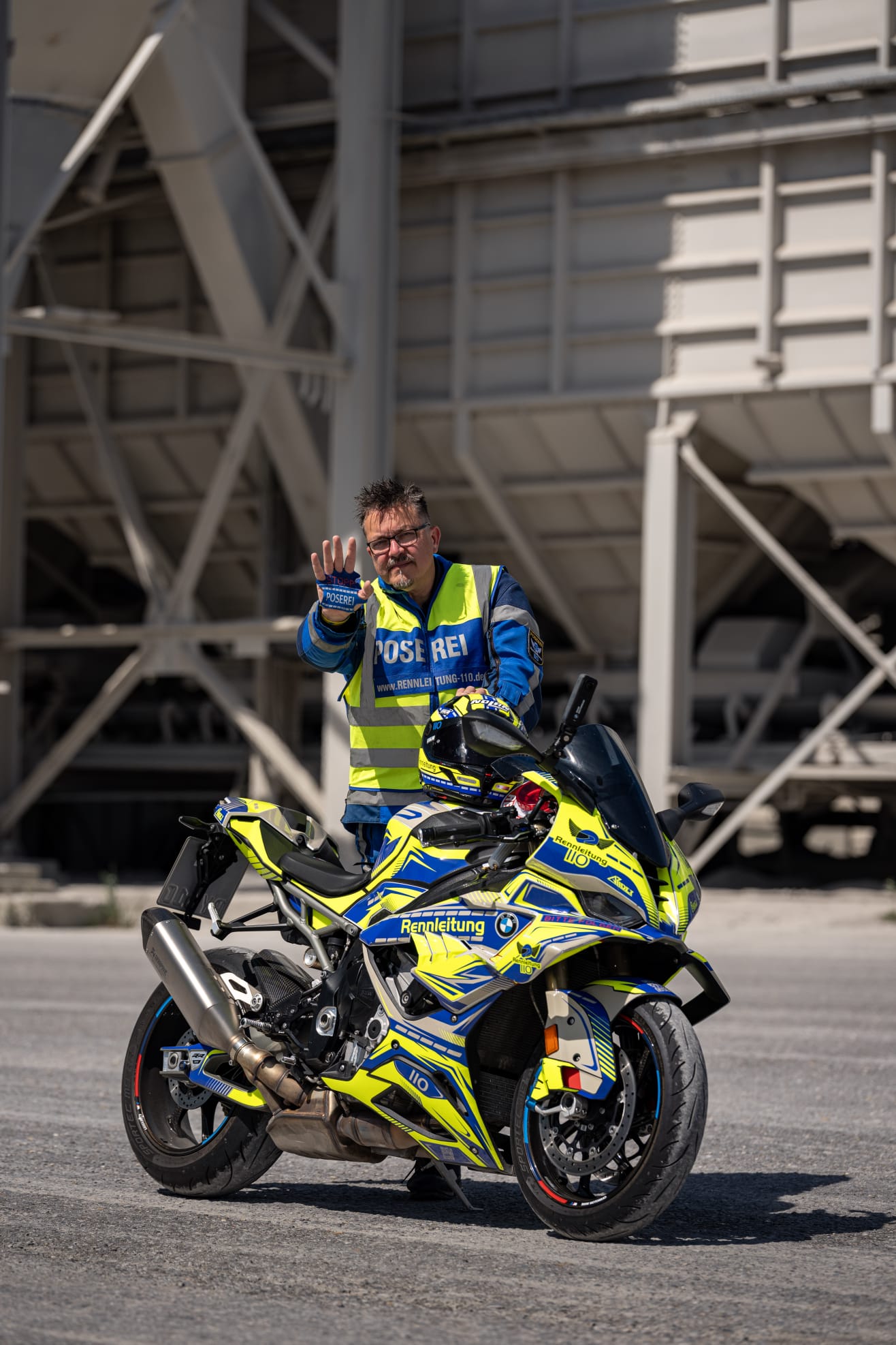 Bärenpranke AIR² Rennleitung110 Edition - Handschutz für Motorrad, Fahrrad, Sport uvm.